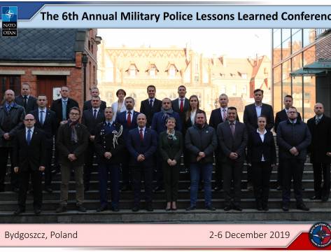 ​The Annual Military Police Lessons Learned Conference 2-5 December 2019 