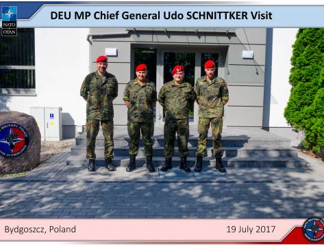 DEU MP Chief General Udo SCHNITTKER Visit