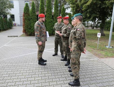 Deputy Director handover/takeover ceremony at the NATO Military Police Centre of Excellence. 