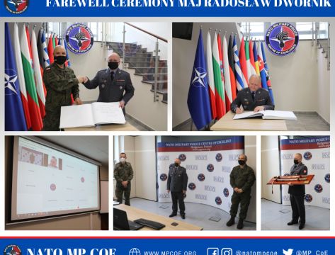 Farewell Ceremony of the Chief of Security Support Section